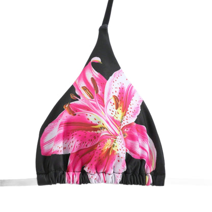 Bikini Cover Up Sexy Lily Printed Swimsuit Three Piece Set