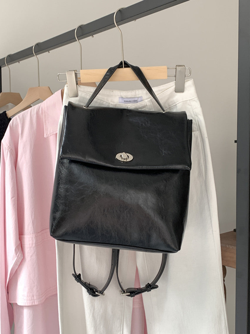 Mochila grande para mujer, color plata, de gran capacidad, ideal para otoño e invierno. Mochila versátil para la universidad o el trabajo. 