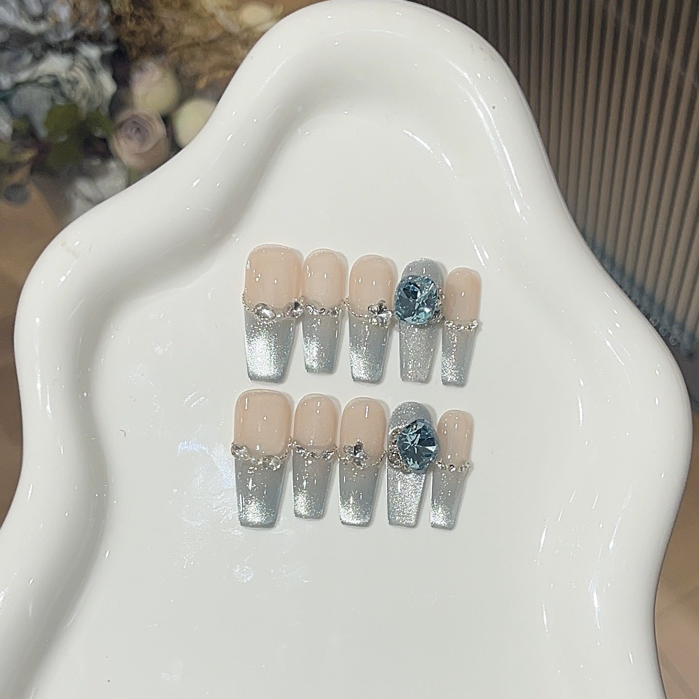 1033- Handmade press on nails fake nails removable