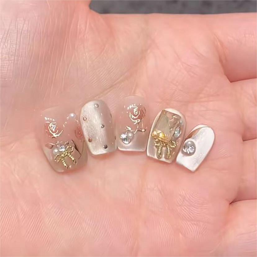 0953- Handmade press on nails fake nails removable