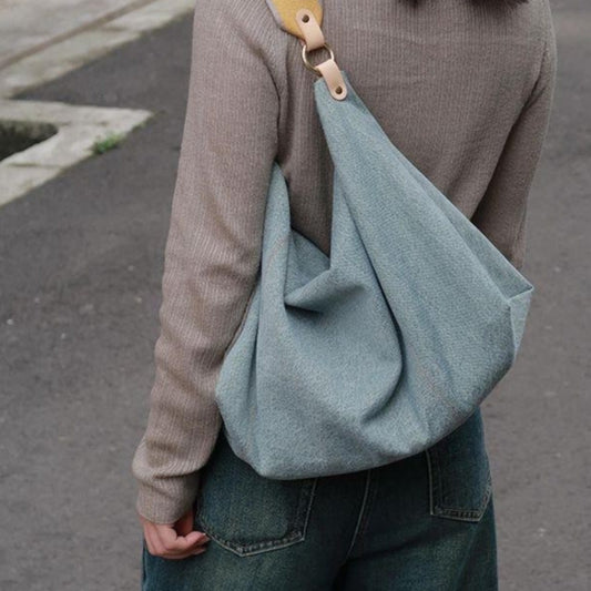 Bolso holgado, bolso bandolera de verano de gran capacidad para ir al trabajo, bolso hobo vaquero, bolso tote para mujer 
