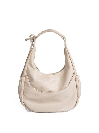 Bolso de mano negro de gran capacidad para mujer, bolso hobo versátil para el hombro 