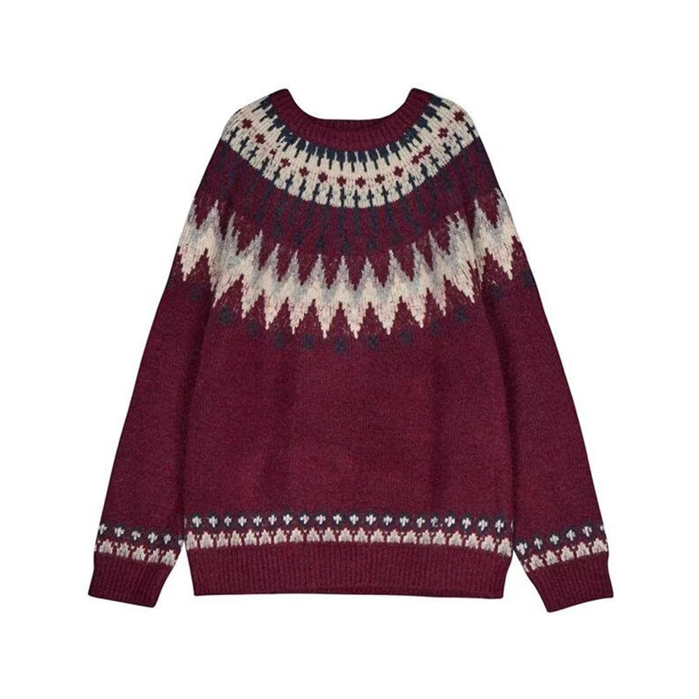 Suéter de punto de crochet unisex