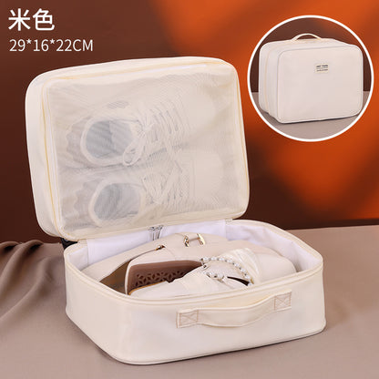 Double-layer partition shoe storage bag, outdoor travel travel supplies shoe bag, sports fitness waterproof shoe storage bag