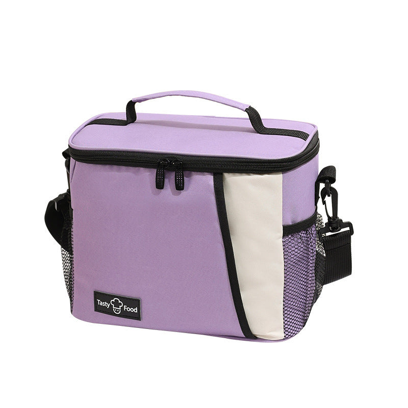 Bolsa de picnic para exteriores, bolsa para el almuerzo con correa cruzada, bolsa térmica para el hombro, bolsa para el almuerzo, bolsa para guardar bebidas frías y frutas 