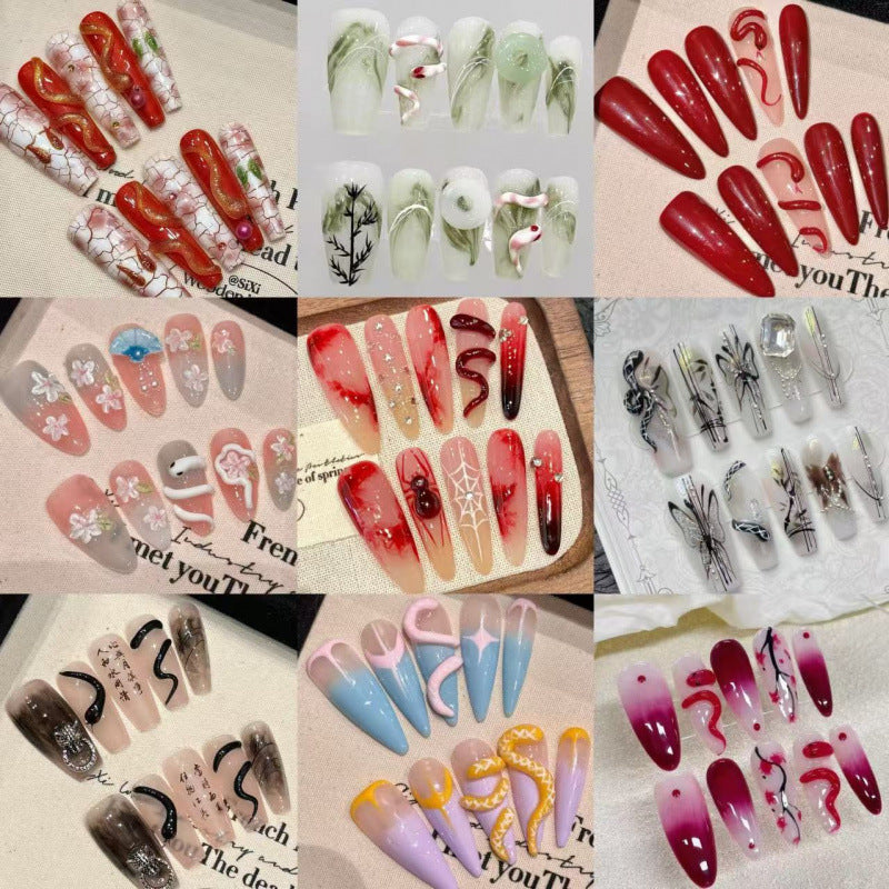 0937- Handmade press on nails fake nails removable