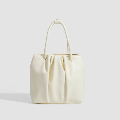 Bolso cuadrado plisado versátil, bolso de moda para mujer, bolso tote, bolso de hombro informal y portátil 