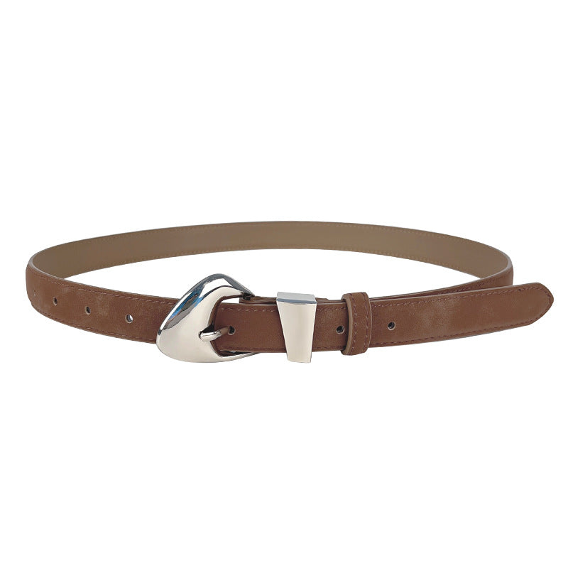 Women's Suede Leather Belt for Pants