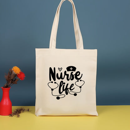 Bolso bandolera de lona estampada, bolso de compras moderno y ligero, bolso de algodón de gran capacidad, paquete de 2 unidades tipo hobo. 