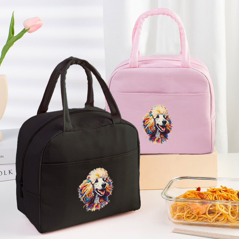 Bolsa térmica con estampado de letras, bolsa para el almuerzo, bolsa térmica de aluminio para hielo, bolsa de picnic para guardar el almuerzo, bolsa para conservar alimentos frescos 