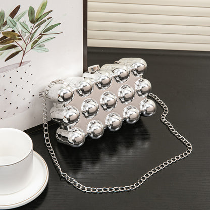 Bolso acrílico, bolso bandolera de lunares para fiesta, bolso de fiesta, bolso de mano para graduación, bolso de boda, bolso de noche, bolso para cena. 