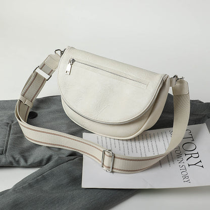 Elegante bolso bandolera pequeño – Bolso tipo silla de montar con múltiples bolsillos, perfecto para el uso diario de la mujer. 