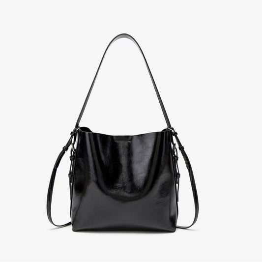 Bolso Hobo versátil para mujer – Bolso bandolera de gran capacidad con diseño tipo cubo en la sisa 