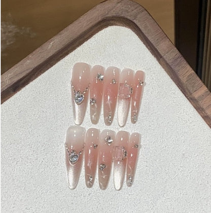 1034- Handmade press on nails fake nails removable