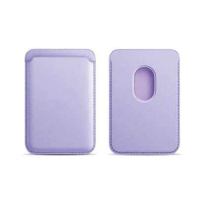 Applicable to Apple 15Magsafe magnetic card bag iPhone mobile phone card bag card holder PU magnetic suction -dropshippingabc.com