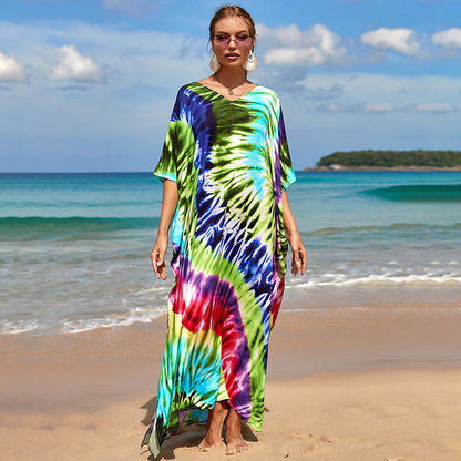 Bohemian Beach Robe ¨C Sexy Loose-Fit Bikini Cover-Up, Vacation Sun Protection Kimono