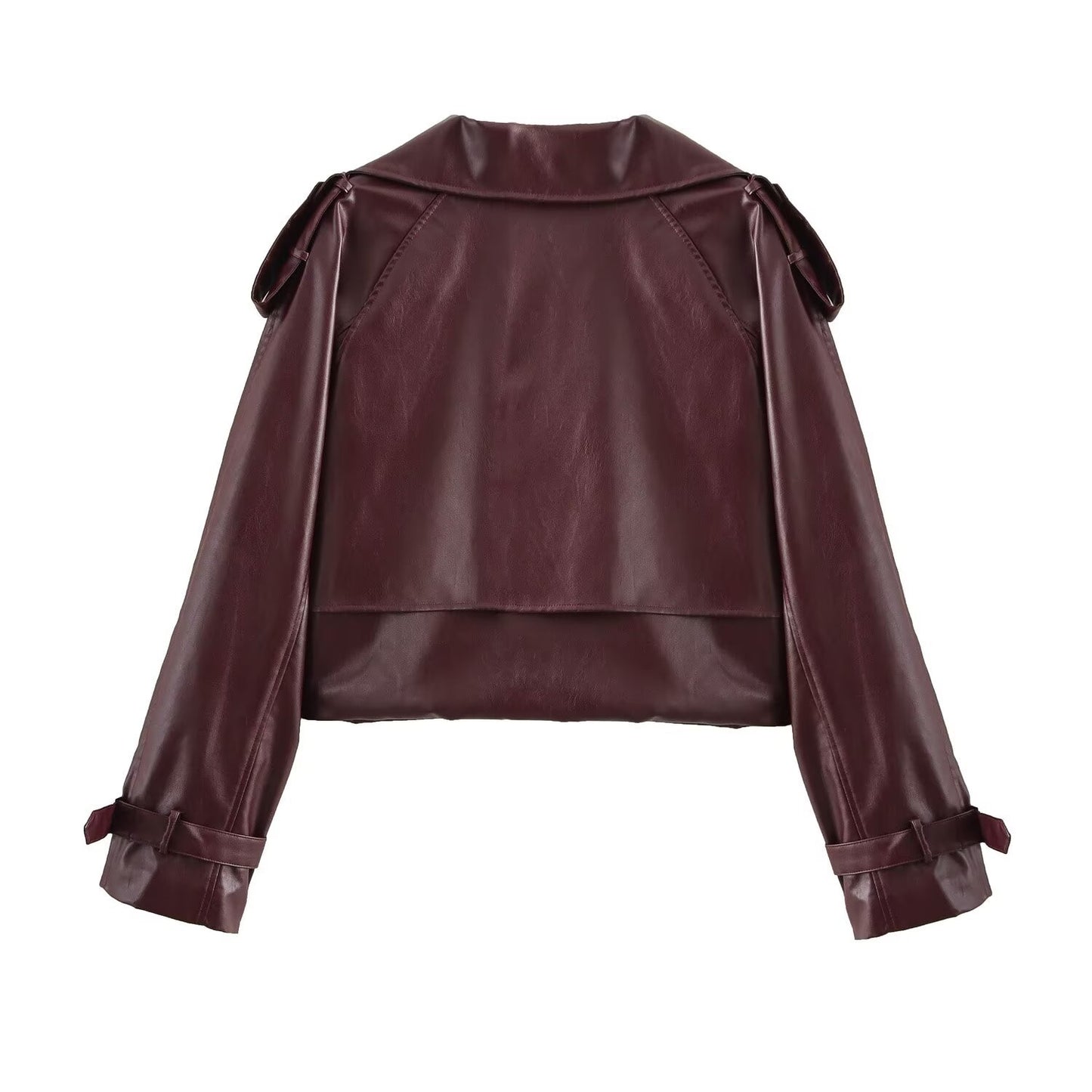 Women's Jacket Faux Leather Moto