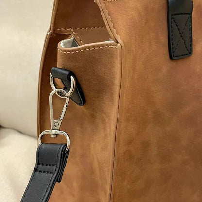 Bolso tote grande, bolso tote de ante mate, bolso con asa superior, bolso de hombro para ir al trabajo 