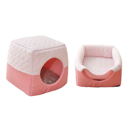 Warm in winter and cool in summer Multi-purpose cat house, small dog pet nest, semi-closed cat nest available in all seasons