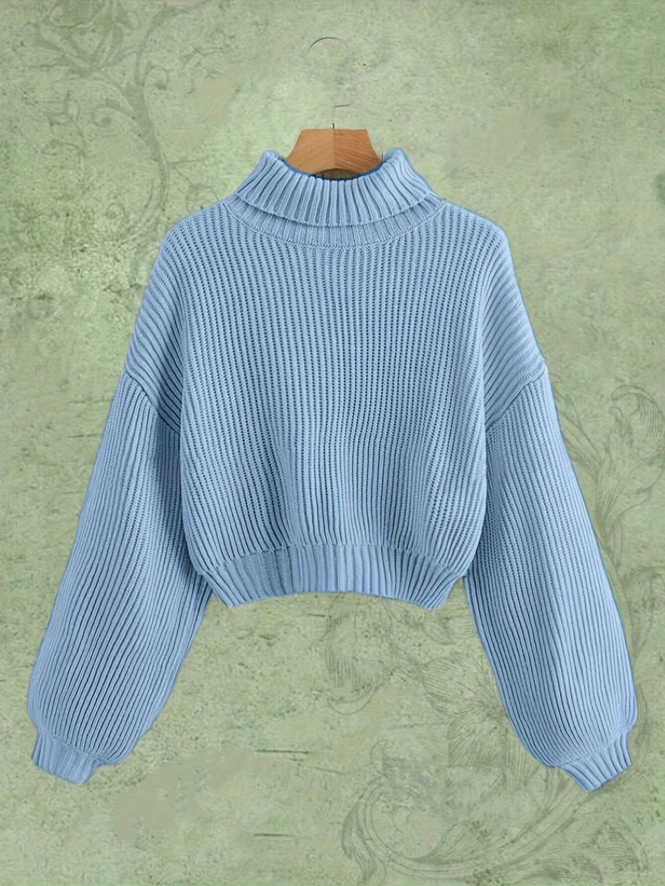 Turtle Neck Elegant Long Sleeve Sweater