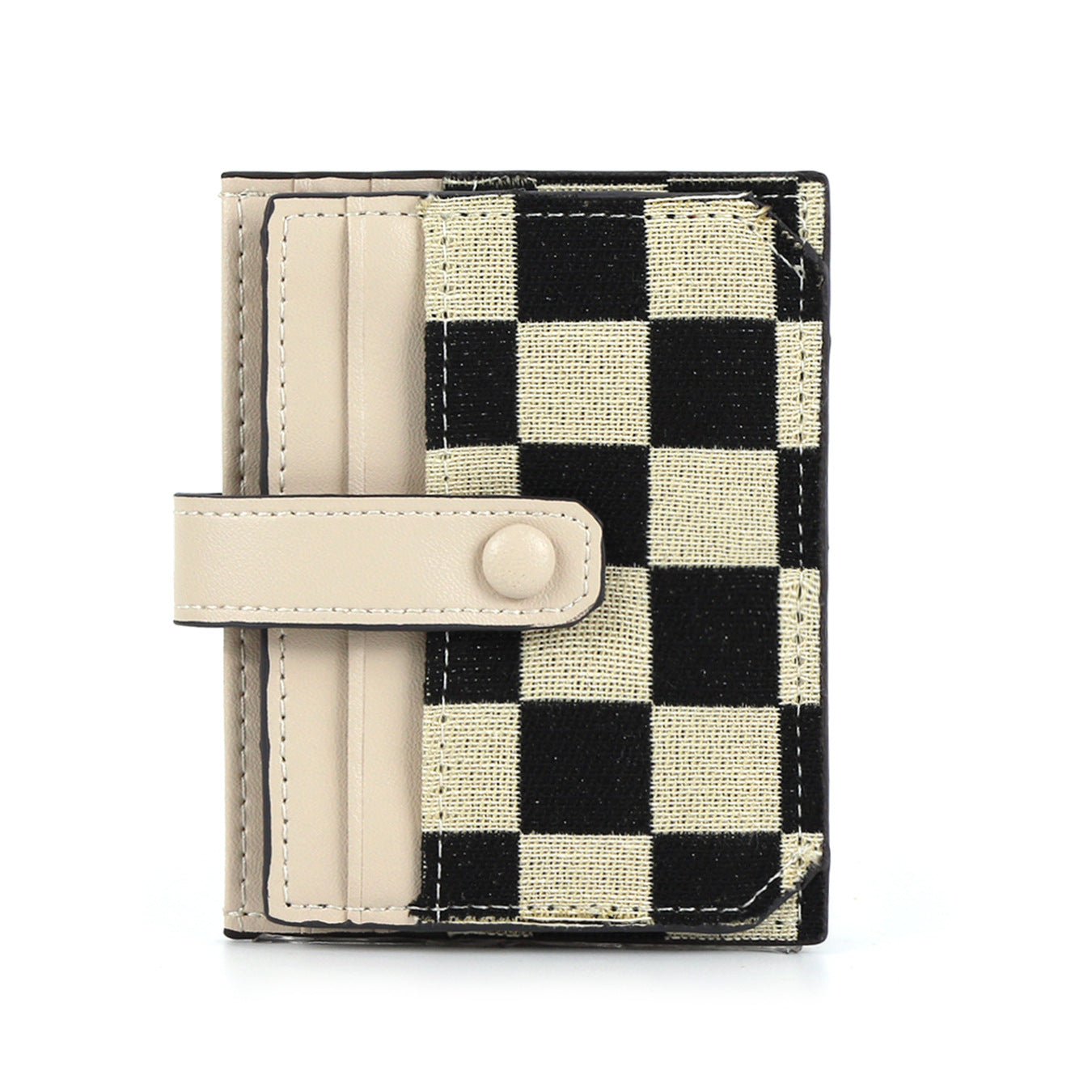 Portatarjetas pequeño para mujer, elegante tarjetero compacto de alta gama para el carné de conducir, tarjetero multifuncional ultrafino de lona 