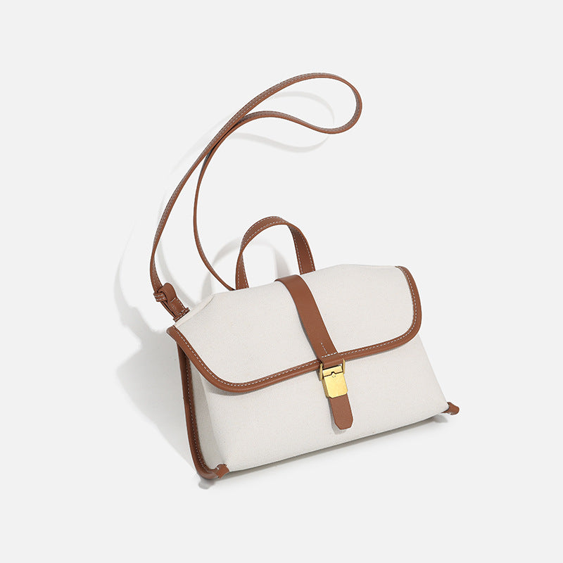 Bolso bandolera vaquero, bolso informal de lona para mujer, bolso tote cuadrado 