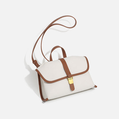 Bolso bandolera vaquero, bolso informal de lona para mujer, bolso tote cuadrado 