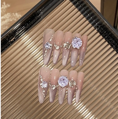 1033- Handmade press on nails fake nails removable