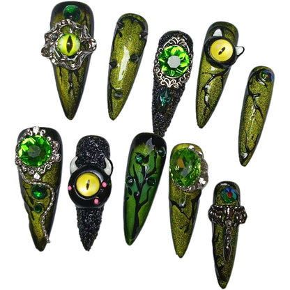 0972- Handmade press on nails fake nails removable