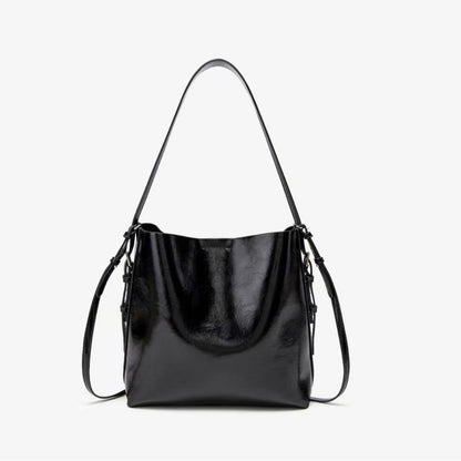 Bolso Hobo versátil para mujer – Bolso bandolera de gran capacidad con diseño tipo cubo en la sisa 