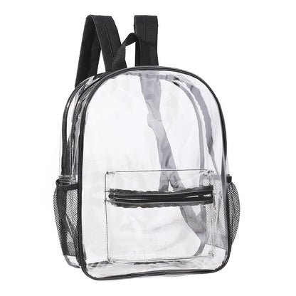 Mochila transparente, bolsa de almacenamiento de PVC impermeable de gran capacidad, ideal para viajes y deportes al aire libre. 