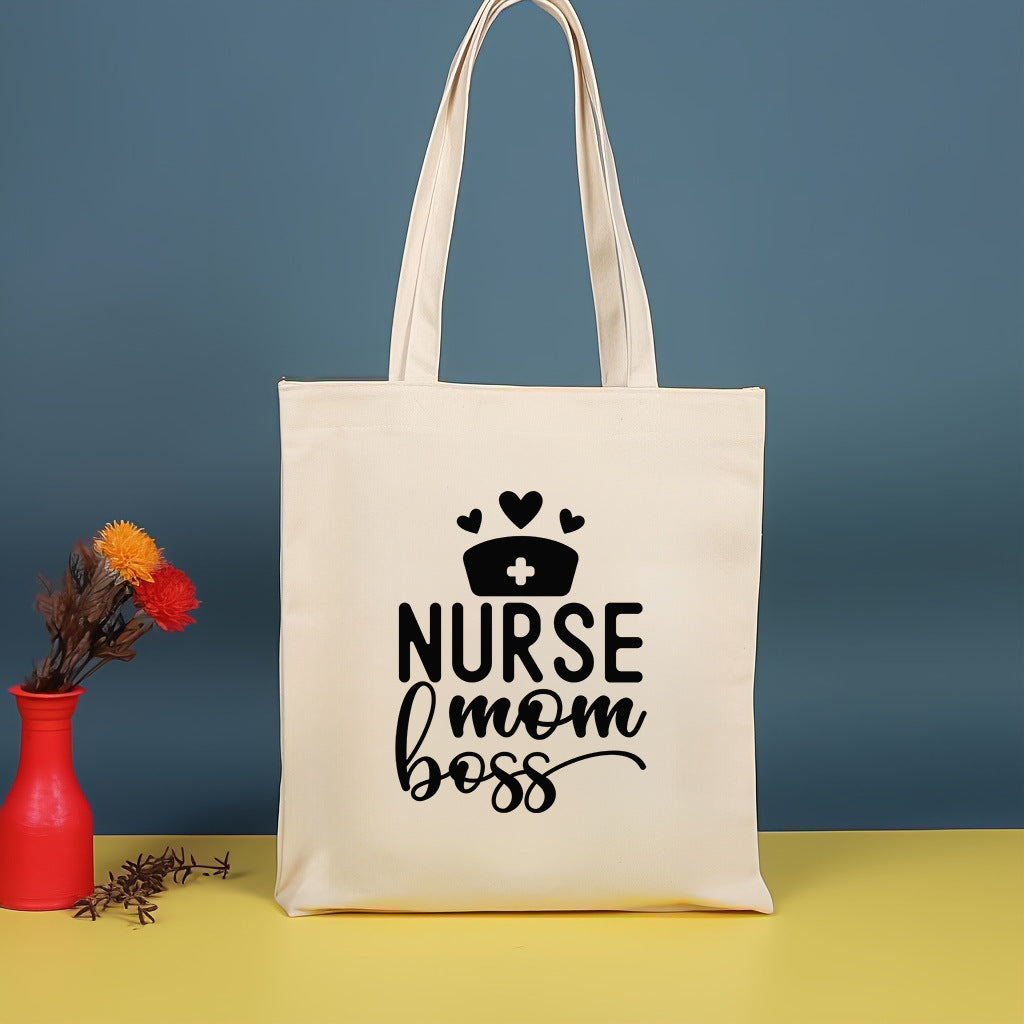 Bolso bandolera de lona estampada, bolso de compras moderno y ligero, bolso de algodón de gran capacidad, paquete de 2 unidades tipo hobo. 