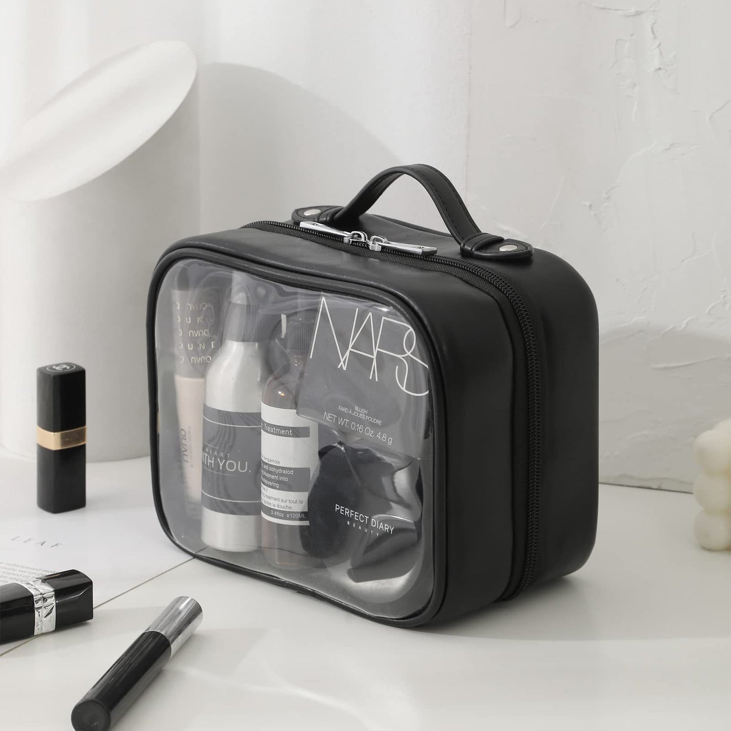 Neceser impermeable, bolsa de viaje, neceser de viaje para artículos de aseo y maquillaje, bolsa de almacenamiento para cosméticos 