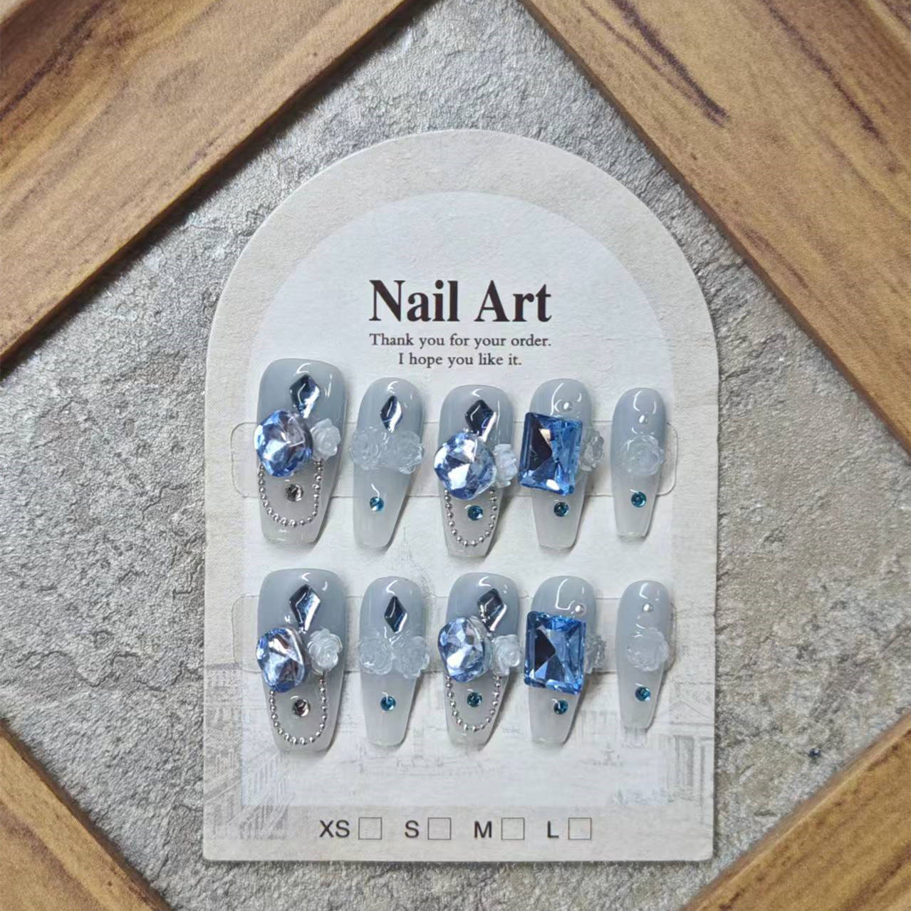 0952- Handmade press on nails fake nails removable