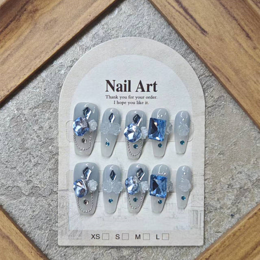 0952- Handmade press on nails fake nails removable