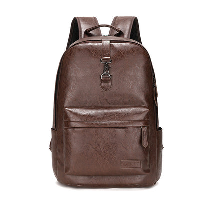 Mochila de cuero suave de gran capacidad para hombre, estilo boutique, ideal para viajes, escuela y negocios, MB21080302