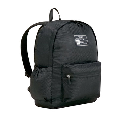 Mochila plegable, mochila de viaje sencilla de gran capacidad para mujer, mochila impermeable, mochila informal de poliéster para guardar ropa, ligera.