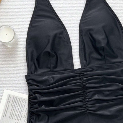 Black One-Piece Bikini Swimsuit