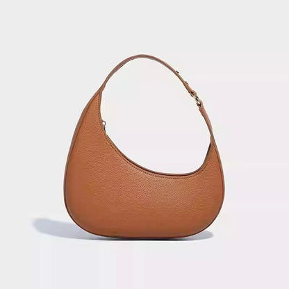Bolso de diseño de moda con forma de media luna irregular, bolso de hombro, bolso hobo único para mujer 