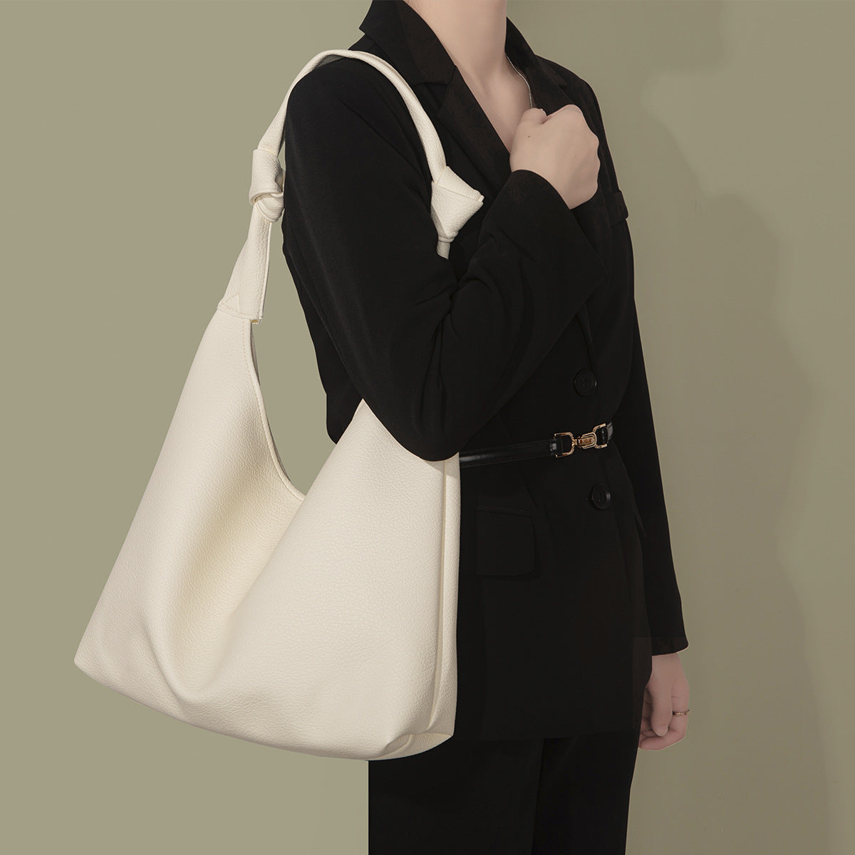 Bolso tote hobo grande de piel suave, bolso hobo retro sencillo de moda para otoño e invierno, bolso de hombro marrón de gran capacidad para ir al trabajo 