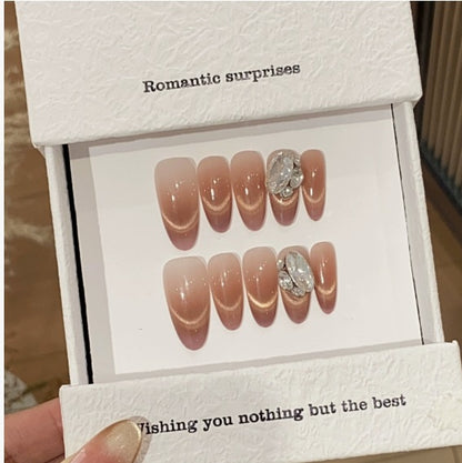 1034- Handmade press on nails fake nails removable