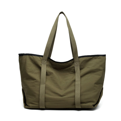 Bolso tote de gran capacidad para mujer, bolso de hombro de moda, bolso de hombro casual y elegante, bolso de estudiante, bolso tote de lona extragrande con pequeño monedero 