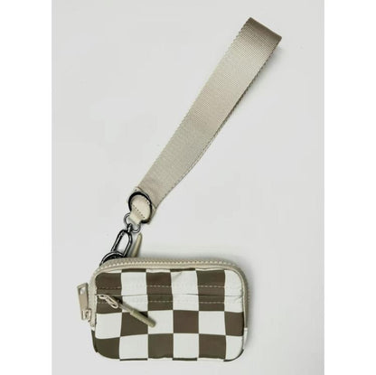 Bolsa de PVC transparente para tarjetas – Bolso de muñeca portátil para guardar tarjetas bancarias y monedas 