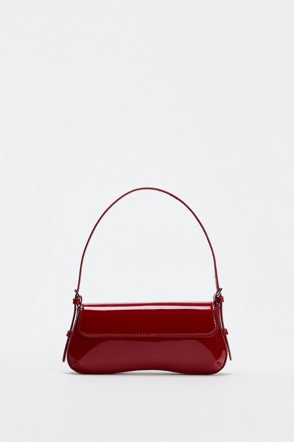 Small Red Baguette shoulder Bag - Must-Have Autumn Fashion Simple Commuter & Retro Shoulder Bag hobo
