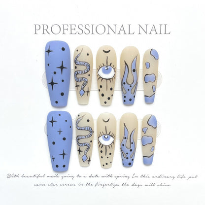 0937- Handmade press on nails fake nails removable