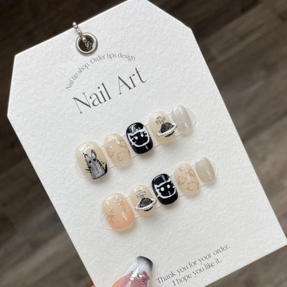 0938- Handmade press on nails fake nails removable