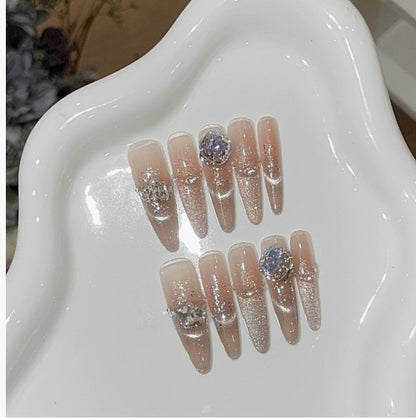 1033- Handmade press on nails fake nails removable