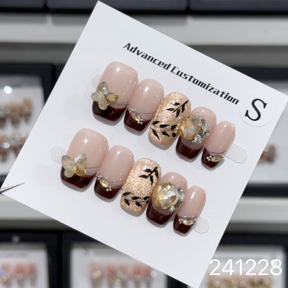 1029- Handmade press on nails fake nails removable