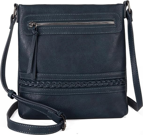 Bolso bandolera multifuncional para mujer, bolso mensajero retro de gran capacidad, bolso cruzado pequeño 