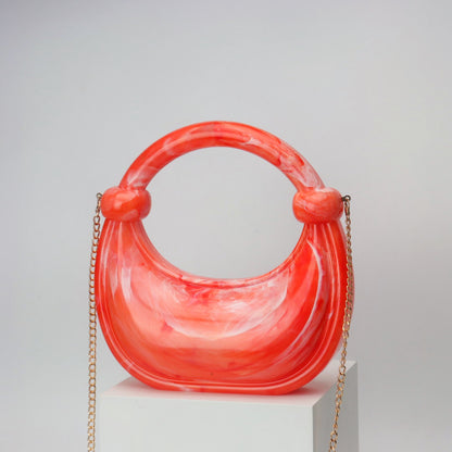 Bolso de mano pequeño y versátil de acrílico para cena, noche, informal, fiesta, graduación.